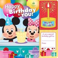Birthday Book Disney Baby: Happy Birthday to You!