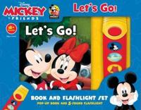 Disney Mickey and Friends: Let's Go Book and Flashlight Set