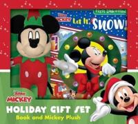 Disney Junior Mickey Mouse Clubhouse: Let It Snow! Holiday Gift Set Book and Mickey Plush