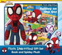 Disney Junior Marvel Spidey and His Amazing Friends: Spidey on the Go! First Look and Find Gift Set Book and Spidey Plush
