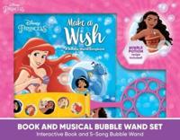 Disney Princess: Make a Wish Book and Musical Bubble Wand Sound Book Set