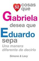 52 Cosas Que Gabriela Desea Que Eduardo Sepa