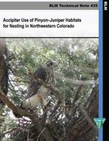 Accipiter Use of Pinyon-Juniper Habitats for Nesting in Northwestern Colorado