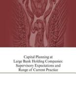 Capital Planning at Large Bank Holding Companies