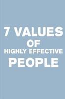 7 Values of Highly Effective People