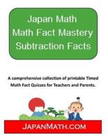 Japan Math Math Fact Mastery Subtraction Facts