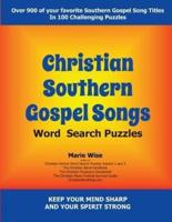 Christian Southern Gospel Songs Wordsearch Puzzles