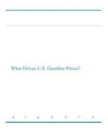 What Drives U.S. Gasoline Prices