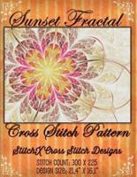 Sunset Fractal Cross Stitch Pattern