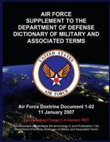 Air Force Supplement to the Department of Defense Dictionary of Military and Associated Terms