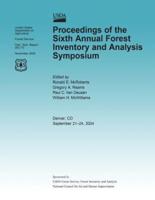 Proceedings of the Sixth Annual Forest Inventory and Analysis Symposium