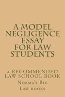 A Model Negligence Essay for Law Students