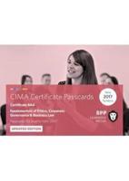 CIMA BA4 Fundamentals of Ethics, Corporate Governance and Business Law