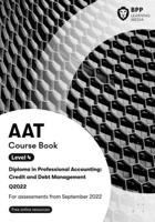 AAT Diploma in Professional Accounting. Level 4 Credit and Debt Management