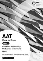 AAT Certificate in Accounting. Level 2 The Business Environment