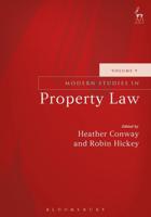 Modern Studies in Property Law. Volume 9