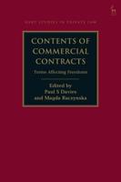 Contents of Commercial Contracts