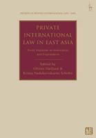 Private International Law in East Asia