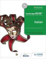 Cambridge IGCSE Italian. Student Book