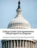 College Credit Card Agreements