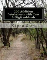 200 Addition Worksheets With Two 5-Digit Addends