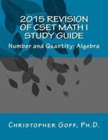 2015 Revision of CSET Math I
