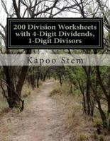 200 Division Worksheets With 4-Digit Dividends, 1-Digit Divisors