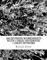 500 Division Worksheets With 5-Digit Dividends, 1-Digit Divisors