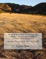 60 Subtraction Worksheets With 5-Digit Minuends, 3-Digit Subtrahends