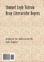 Dray Literarishe Doyres