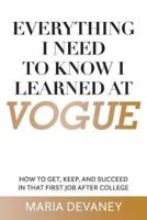 Everything I Need to Know I Learned at Vogue