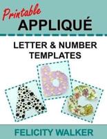 Printable Applique Letter & Number Templates