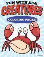 Fun With Sea Creatures Coloring Pages