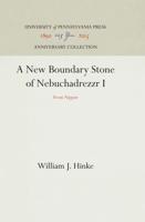 A New Boundary Stone of Nebuchadrezzr I