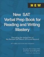 New SAT Verbal Prep Book for Reading and Writing Mastery