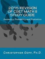 2015 Revision of CSET Math II