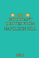 200 Important Quotes From Napoleon Hill
