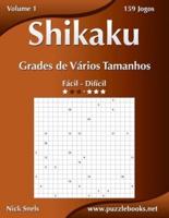 Shikaku Grades de Vários Tamanhos - Fácil ao Difícil - Volume 1 - 156 Jogos