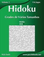 Hidoku Grades de Vários Tamanhos - Médio - Volume 3 - 156 Jogos