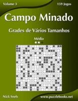 Campo Minado Grades de Vários Tamanhos - Médio - Volume 3 - 159 Jogos