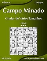 Campo Minado Grades de Vários Tamanhos - Difícil - Volume 4 - 159 Jogos