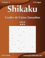 Shikaku Grades de Vários Tamanhos - Difícil - Volume 4 - 159 Jogos