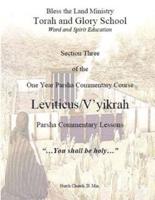 Leviticus/V'yikrah