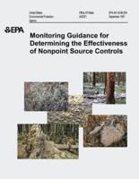 Monitoring Guidance for Determining the Effectiveness of Nonpoint Source Controls