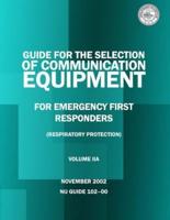 Guide for the Selection of Personal Protective Equipment from Emergency First Responders