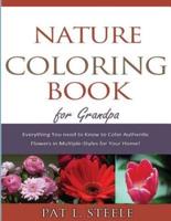 Nature Coloring Book For Grandpa