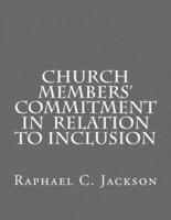 Church Members' Commitment in Relation to Inclusion