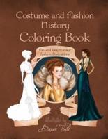 Costume and Fashion History Coloring Book