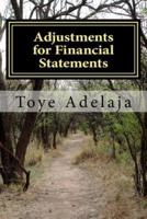 Adjustments for Financial Statements