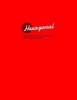 Hexagonal Grid/Graph Paper Notebook, 160 Pages, Red Cover
